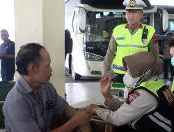 Operasi Keselamatan Candi 2026, Kesehatan Sopir Bus di Tegal Diperiksa