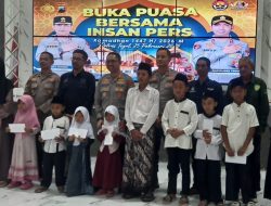 Pererat Sinergitas, Polres Tegal Santuni Anak Yatim dan Buka Bersama Insan Pers