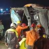 Bus Terjun ke Sawah di Tol Pejagan, Satu Tewas Puluhan Luka-Luka