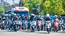 H-3 Lebaran, Pantura Tegal Dipadati Pemudik Motor