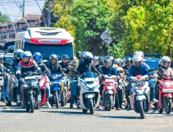 H-3 Lebaran, Pantura Tegal Dipadati Pemudik Motor