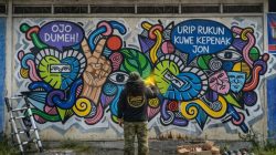 Mengenal Seniman Mural Brebes, Gus Bill Ikonik Karya Matahati