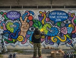 Mengenal Seniman Mural Brebes, Gus Bill Ikonik Karya Matahati