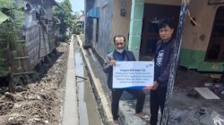 Progam BRI Peduli Bangun Talud di Desa Jagalempeni Wanasari