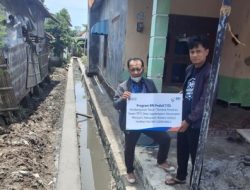 Progam BRI Peduli Bangun Talud di Desa Jagalempeni Wanasari