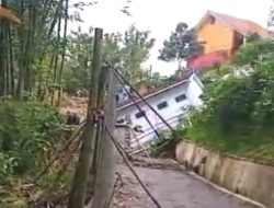 Longsor di Cilibur Seret Bangunan SMP Muhammadiyah 3 Paguyangan