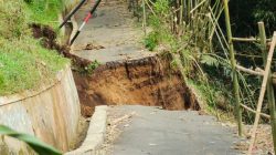 Akses Cilibur–Plompong Longsor, Jalur Alternatif Hanya Bisa Dilalui Motor