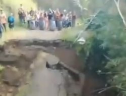 Minggu Depan Putusnya Jembatan Kalibuntu Mulai Ditangani Darurat