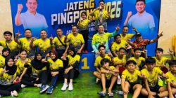 Sabet Emas, PTMSI Brebes Ukir Sejarah di Kejurprov Jateng