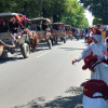 Ribuan Warga Sambut Kirab Tombak Kyai Plered Hingga Berebut Sawaran