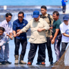 Presiden Panen Udang di Kebumen Bareng Gubernur Jateng