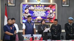 Polres Brebes Ringkus 4 Tersangka dari Kasus Kriminal Menonjol